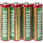 Батарейка TOSHIBA R6 Heavy Duty AA (00155661) 1.5V (4шт/shrink) - фото