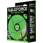 Изображение Вентилятор 120мм GAMEMAX GMX-GF12G Green LED Фото Вентилятор 120мм GAMEMAX GMX-GF12G Green LED