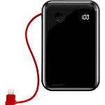 Изображение Внешний аккумулятор Power Bank Baseus (PPXF-B01) Mini S 10000mAh Black 3A (With IP Cable) Фото Внешний аккумулятор Power Bank Baseus (PPXF-B01) Mini S 10000mAh Black 3A (With IP Cable)