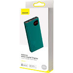 Изображение Внешний аккумулятор Power Bank Baseus (PPIMDA-B06) Adaman 10000mAh Green Фото Внешний аккумулятор Power Bank Baseus (PPIMDA-B06) Adaman 10000mAh Green