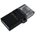 Изображение USB Flash 64GB KINGSTON DataTraveler MicroDuo 3 Gen2 USB3.2 DTDUO3G2/64GB, интерфейс micro-USB/USB Фото USB Flash 64GB KINGSTON DataTraveler MicroDuo 3 Gen2 USB3.2 DTDUO3G2/64GB, интерфейс micro-USB/USB