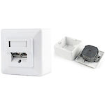 Изображение Розетка Cablexpert (MWS-2S6-01) на 2 порта с экраном RJ-45 ,6 cat ,внешняя Фото Розетка Cablexpert (MWS-2S6-01) на 2 порта с экраном RJ-45 ,6 cat ,внешняя
