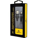 Изображение Кабель Cablexpert CC-USB2B-AMLM-2M-BW USB to Lightning 2m Фото Кабель Cablexpert CC-USB2B-AMLM-2M-BW USB to Lightning 2m