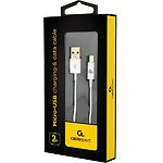 Изображение Кабель Cablexpert CC-USB2P-AMmBM-2M-W USB to micro USB 2m Фото Кабель Cablexpert CC-USB2P-AMmBM-2M-W USB to micro USB 2m