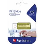 Изображение USB Flash 32Gb Verbatim {49958} PIN STRIPE Euc Green Фото USB Flash 32Gb Verbatim {49958} PIN STRIPE Euc Green