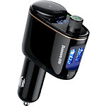 Фото Автомобильное ЗУ с FM-модулятором Baseus CCALL-RH01 Black