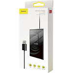 Изображение Беспроводное Wireless ЗУ Baseus WX01B-01 Black Фото Беспроводное Wireless ЗУ Baseus WX01B-01 Black