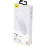 Изображение Беспроводное Wireless ЗУ Baseus WXJK-C02 White, USB питание, Pro Edition 2in1 15W Phones+Pods Фото Беспроводное Wireless ЗУ Baseus WXJK-C02 White, USB питание, Pro Edition 2in1 15W Phones+Pods