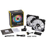 Изображение Вентилятор 140мм Corsair LL140 Dual Light Loop RGB 2 Fan Pack (CO-9050074-WW) 2шт Фото Вентилятор 140мм Corsair LL140 Dual Light Loop RGB 2 Fan Pack (CO-9050074-WW) 2шт