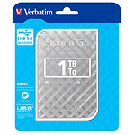 Внешний диск Verbatim 1TB ext., USB 3.0, 2.5", Silver (53197) - фото