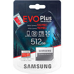 Изображение microSD XC 512 GB Samsung EVO PLUS V2 Class10 UHS-I U3 (MB-MC512HA/RU) SD адаптер Фото microSD XC 512 GB Samsung EVO PLUS V2 Class10 UHS-I U3 (MB-MC512HA/RU) SD адаптер