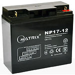 Аккумулятор для ИБП Matrix NP12-17 12В 17Ач - фото
