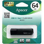 Изображение USB Flash 64Gb Apacer AH353 Black USB3.1 AP64GAH353B-1 Фото USB Flash 64Gb Apacer AH353 Black USB3.1 AP64GAH353B-1