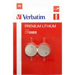 Изображение Батарейка Verbatim (49935) CR 2025 Lithium, 3V (2шт/blister) Фото Батарейка Verbatim (49935) CR 2025 Lithium, 3V (2шт/blister)