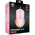 Мышь компьютерная Cougar Minos XT Pink игровая, 4000 dpi, 3 зонная RGB подсветка - фото