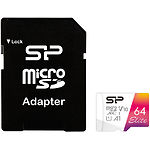 Изображение microSD XC 64Gb SILICON POWER Elite Class10 UHS-I U1 A1 V10 (c переходником SD, SP064GBSTXBV1V20SP) Фото microSD XC 64Gb SILICON POWER Elite Class10 UHS-I U1 A1 V10 (c переходником SD, SP064GBSTXBV1V20SP)