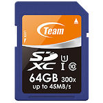 Изображение SD XC 64 Gb Team SDXC UHS-I Class10 TSDXC64GUHS01 Фото SD XC 64 Gb Team SDXC UHS-I Class10 TSDXC64GUHS01