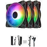 Вентилятор Deepcool CF120 PLUS 3xFAN RGB набор 3шт 120мм - фото