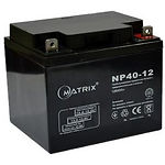 Аккумулятор для ИБП Matrix NP40-12 (198*166*170) 12В 40Ач - фото