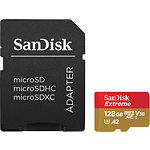 Изображение microSD XC 128 GB SanDisk Extreme A2 V30 Class 10 UHS-I U3 (без переходника, SDSQXA1-128G-GN6GN) Фото microSD XC 128 GB SanDisk Extreme A2 V30 Class 10 UHS-I U3 (без переходника, SDSQXA1-128G-GN6GN)