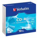 Фото CD-R Verbatim 700Mb 52x Pack 10pcs Extra Protection (43415)