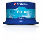 Фото CD-R Verbatim 700Mb 52x Cake 50 pcs Extra Protection (43351)