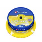 Изображение DVD+RW Verbatim 4,7Gb 4x Cake 25 pcs Matt Silver (43489) Фото DVD+RW Verbatim 4,7Gb 4x Cake 25 pcs Matt Silver (43489)