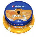 Изображение DVD-R Verbatim 4,7Gb 16x Cake 25 pcs Matt Silver (43522) Фото DVD-R Verbatim 4,7Gb 16x Cake 25 pcs Matt Silver (43522)