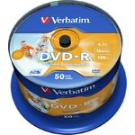 Изображение DVD-R Verbatim 4,7Gb 16x Cake 50 pcs Printable (43533) Фото DVD-R Verbatim 4,7Gb 16x Cake 50 pcs Printable (43533)