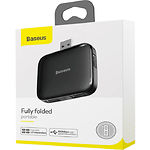Изображение Концентратор HUB USB 2.0 Baseus CAHUB-CW01 USB2.0 --> 4*USB2.0 с питанием 5V Фото Концентратор HUB USB 2.0 Baseus CAHUB-CW01 USB2.0 --> 4*USB2.0 с питанием 5V