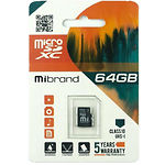 Изображение microSD XC 64Gb Mibrand UHS-I class 10 (MICDXU1/64GB) без переходника Фото microSD XC 64Gb Mibrand UHS-I class 10 (MICDXU1/64GB) без переходника