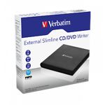Внешний оптический привод Verbatim (98938) Black USB 2.0, Slim, DVD±RW - фото