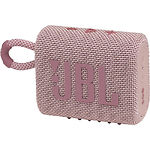 Изображение JBL Go 3 Pink (JBLGO3PINK) портативная система 4Вт, Li-Ion аккум., IP67 водонепроницаемая, BT 5.0 Фото JBL Go 3 Pink (JBLGO3PINK) портативная система 4Вт, Li-Ion аккум., IP67 водонепроницаемая, BT 5.0