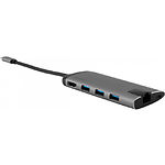 Фото Концентратор HUB USB 3.2 Verbatim (49141) USB3.2 Type-C --> HDMI 4K +Ethernet RJ-45 Lan+2xUSB3.0+USB