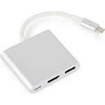 Изображение Переходник Cablexpert A-CM-HDMIF-02-SV USB Type-C to HDMI Фото Переходник Cablexpert A-CM-HDMIF-02-SV USB Type-C to HDMI