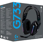 Изображение Logitech Gaming G733 Wireless RGB Black Наушники с микрофоном (981-000864) Фото Logitech Gaming G733 Wireless RGB Black Наушники с микрофоном (981-000864)