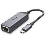 Фото Адаптер REAL-EL CE-150 Space Grey (EL123110004) USB 3.0 Type-C на Gigabit Ethernet