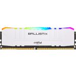 Фото DDR-4 8GB 3200МГц Crucial Ballistix White RGB (BL8G32C16U4WL)