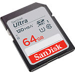 Изображение SD XC 64 GB SanDisk Ultra Class 10 UHS-I (SDSDUN4-064G-GN6IN) R-120Mb/s Фото SD XC 64 GB SanDisk Ultra Class 10 UHS-I (SDSDUN4-064G-GN6IN) R-120Mb/s