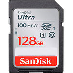 Изображение SD XC 128 GB SanDisk Ultra Class 10 UHS-I (SDSDUNR-128G-GN6IN) R-100Mb/s Фото SD XC 128 GB SanDisk Ultra Class 10 UHS-I (SDSDUNR-128G-GN6IN) R-100Mb/s