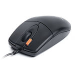 Мышь компьютерная REAL-EL RM-220, black, USB, 3 key, 1 Wheel, 1000cpi, 2x - фото