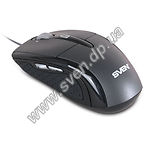 Фото Мышка SVEN RX-800MRL (black) , USB, 8 key, 1 Wheel, 1600cpi, резиновые вставки