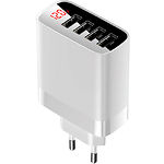 Зарядное устройство Baseus CCJMHB-B02 4*USB (White) Сетевое ЗУ (6A, 30W) - фото
