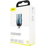Изображение Автомобильное ЗУ Baseus VCHX-A03 Blue, 30W Фото Автомобильное ЗУ Baseus VCHX-A03 Blue, 30W