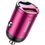 Изображение Автомобильное ЗУ Baseus VCHX-A04 Pink, USB-A, QC3.0, 30W, 4.5V/5A,5V/4.5A,9V/3A,12V/2.5A, Фото Автомобильное ЗУ Baseus VCHX-A04 Pink, USB-A, QC3.0, 30W, 4.5V/5A,5V/4.5A,9V/3A,12V/2.5A,