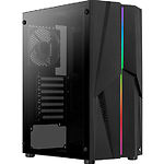 Изображение Корпус AEROCOOL MECHA G-BK-v1 Black RGB без БП, glass side Фото Корпус AEROCOOL MECHA G-BK-v1 Black RGB без БП, glass side