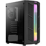 Изображение Корпус AEROCOOL PRIME G-BK-v1 Black RGB без БП, glass side Фото Корпус AEROCOOL PRIME G-BK-v1 Black RGB без БП, glass side
