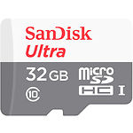 Фото microSD HC 32Gb SanDisk Ultra Class 10 UHS-I (SDSQUNR-032G-GN3MN) без переходника, R100MB/s