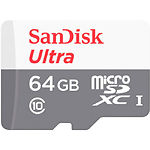 Изображение microSD XC 64Gb SanDisk Ultra Class 10 UHS-I (SDSQUNR-064G-GN3MN) без переходника, R100MB/s Фото microSD XC 64Gb SanDisk Ultra Class 10 UHS-I (SDSQUNR-064G-GN3MN) без переходника, R100MB/s