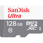 Фото microSD XC 128 GB SanDisk Ultra Class 10 UHS-I (SDSQUNR-128G-GN6MN) без переходника, R100MB/s